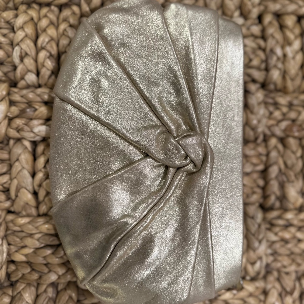 HENRI BENDEL Gold Sparkle Clutch